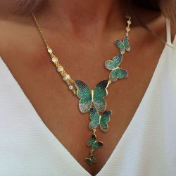 Butterfly Design Pendant Necklace
