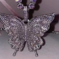 Butterfly Design Pendant Necklace