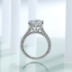 Six-prong Round Cut Engagement Ring