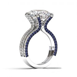 Round Brilliant Blossom Engagement Ring
