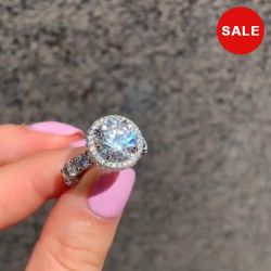 Halo Round Cut Engagement Ring
